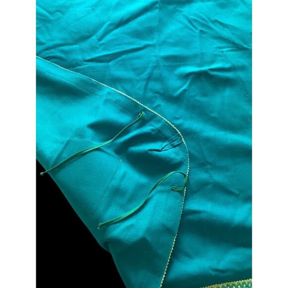 Vintage Game Card Table Cover Fabric Shamrock Heart Diamond Spade Poker 40x40" - Picture 7 of 11